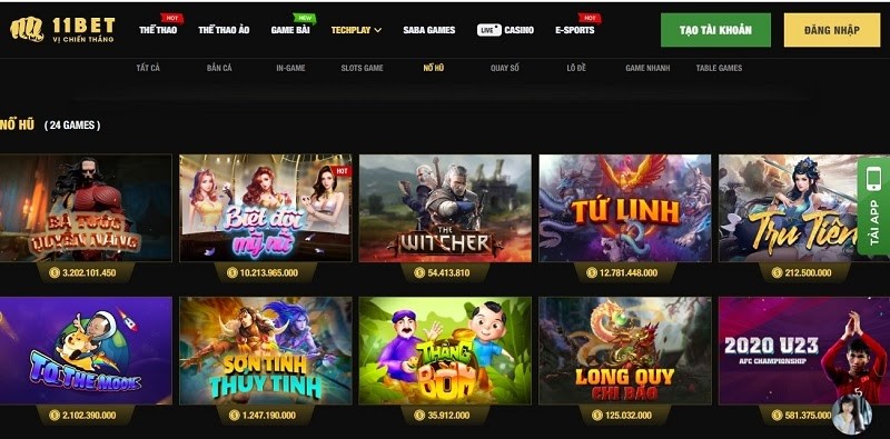 11BET – Tham gia nổ hũ hôm nay tiền về liền tay với nhà cái uy tín 11Bet