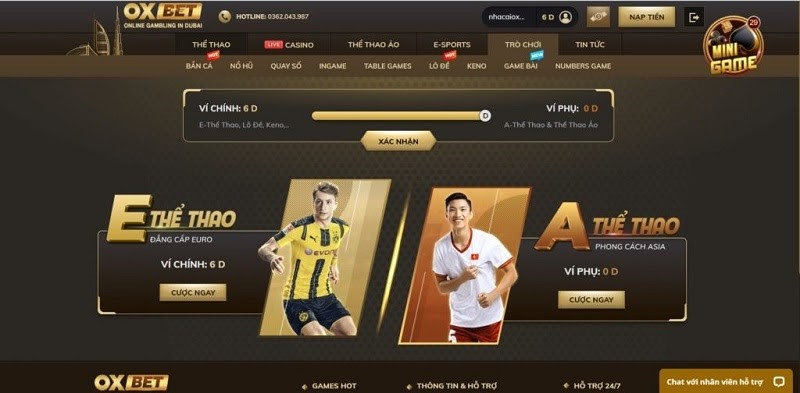 OXBET – Nhà cái cá cược Oxbet – Sân chơi quay hũ đổi thưởng thế hệ mới